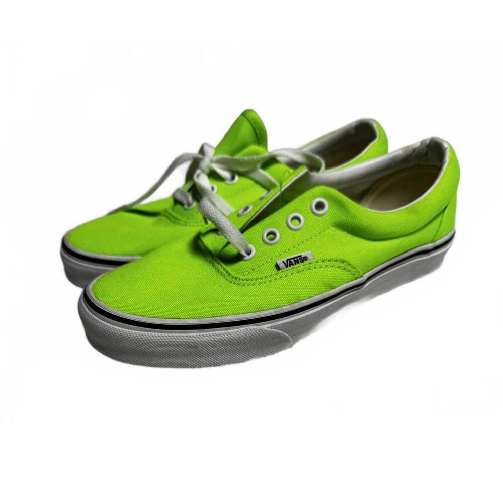 Vans Neon Green Canvas Sneakers Women’s Size 7 NWOB